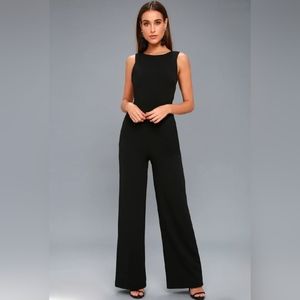 Lulu's Backless Wide Leg Jumpsuit